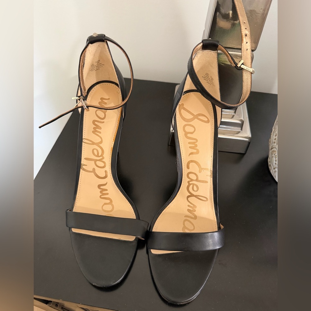 Sam Edelman Black Heeled Sandals